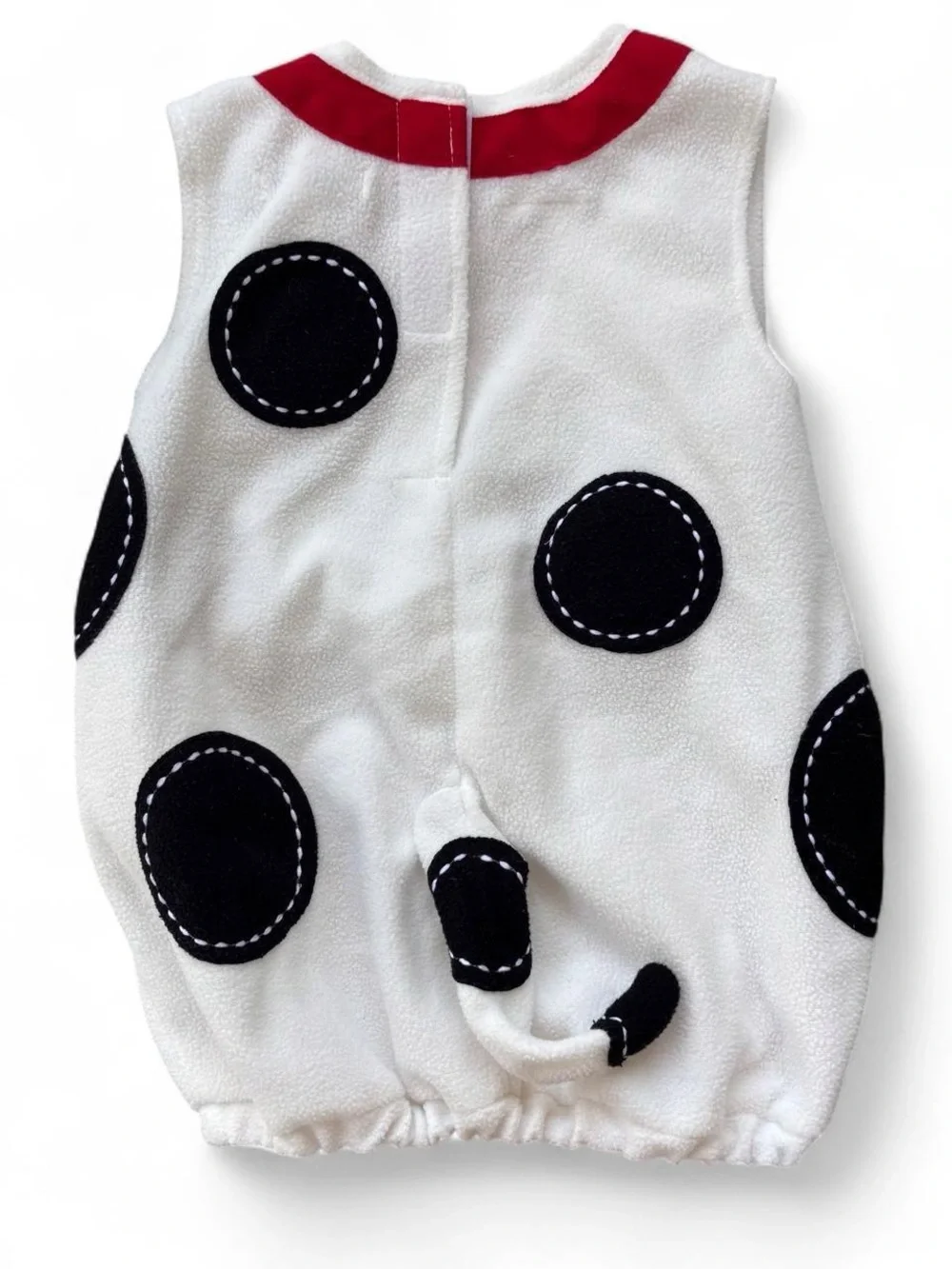 Pottery Barn Kids White and Black Dalmatian Puppy Costume with Red Collar